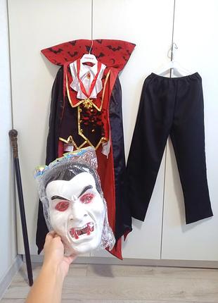 Карнавальный костюм вампира вампир вампир граф дракула на хэллоуин halloween хеллоуин гелловин геловин хеллоуин хелоуин для мальчика 5-6-7 лет