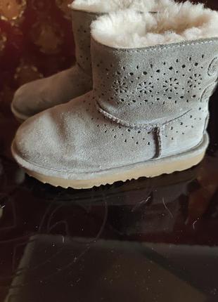 Чоботи дитячі ugg сірі, розмір 29, довжина устілки 18.5 см, замша