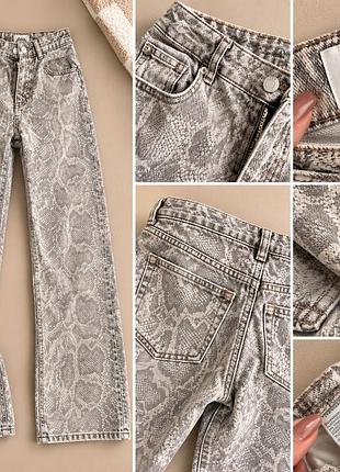 Джинси для дівчинки zara в принт 134см
