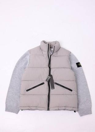 Куртка-бомбер stone island серая
