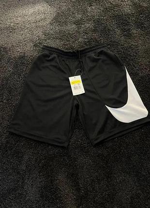 Шорты черные nike big swoosh