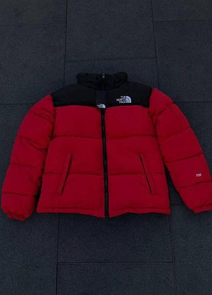 Пуховик червоний the north face 700