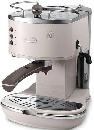 Кавомашина автоматична de'longhi icona vintage ecov 311.bg бежева