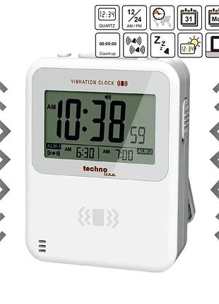 Часы настольные technoline vibro wt350 white (wt350)