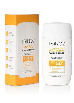 Флюид для лица солнцезащитный sinoz daily sun protection spf50+ 50 мл