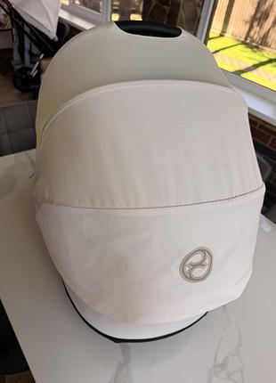 Коляска cybex e-priam white rosegold 3
