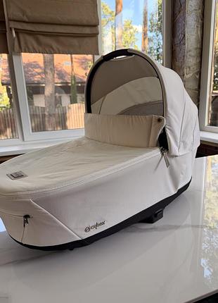 Коляска cybex e-priam white rosegold 2