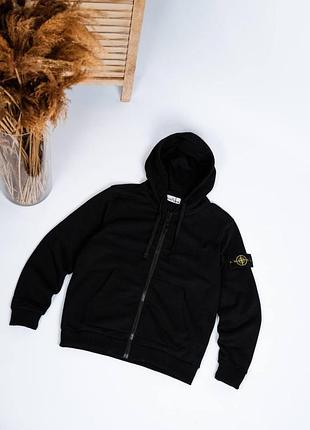 Зіп худі stone island чорний