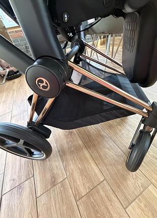 Коляска cybex e-priam white rosegold 9
