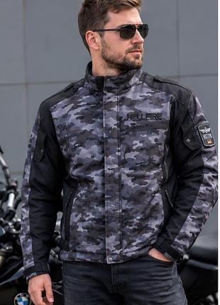 Оригінальна текстильна мотокуртка hellfire camo (німеччина)  розмір m