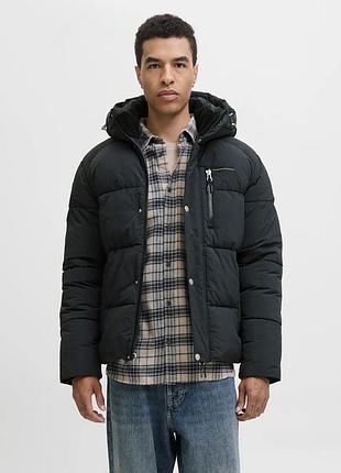 Чоловіча зимова куртка jack & jones york hooded puffer winterjacket