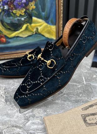 Gucci jordaan horsebit loafers maxi gg новые мужские туфли лоферы оригинал 43.5 eur