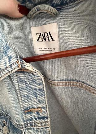 Вкорочена джинсова куртка zara 2