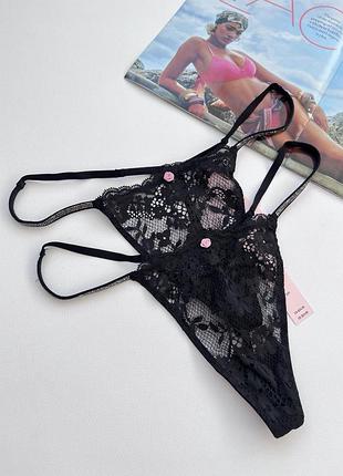 Трусики вікторія сікрет victoria's secret труси стрінги стрази
