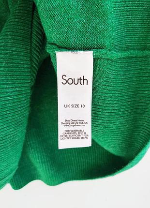 Зеленый удлиненный кардиган south 10