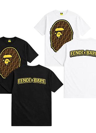 Футболка fendi x bape