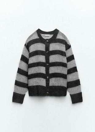 Кардиган женский альпака акрил шерсть zara