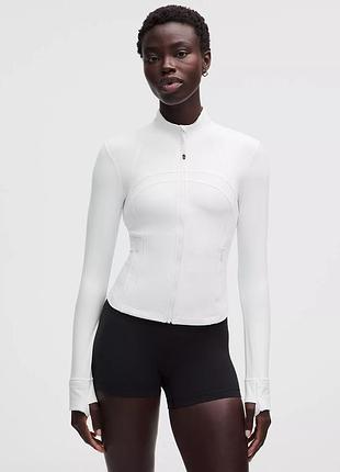 Женская укороченная спортивная олимпийка рашгард lululemon define cropped jacket nulu - xs/s 4us - оригинал