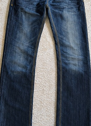 Мужские джинсы crosshatch black label 32s m 48 темно-синие прямые широкие