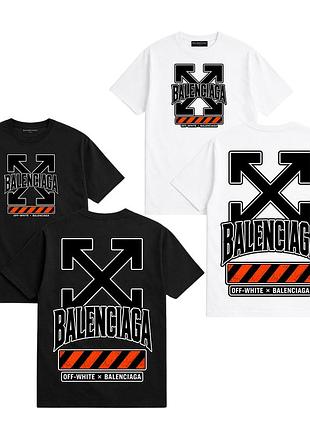 Футболка off-white x balenciaga