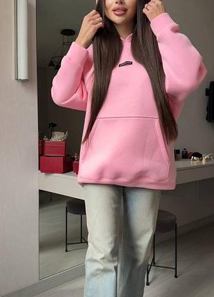 Oversize худи из мягкой ткани 3