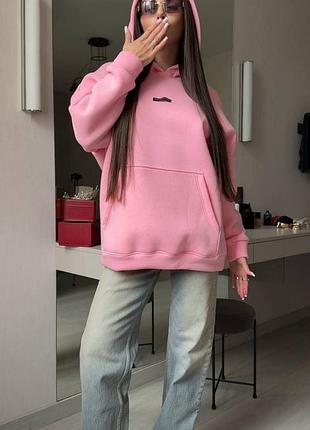 Oversize худи из мягкой ткани 4