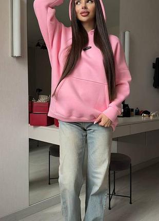 Oversize худи из мягкой ткани 7