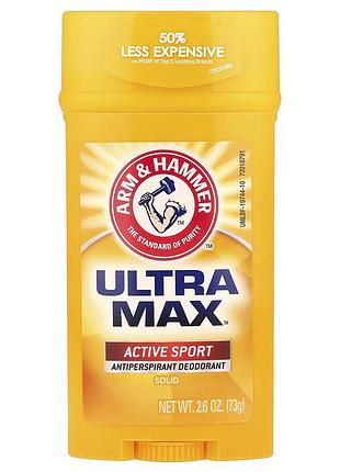 Натуральний твердий дезодорант-антиперспірант arm&hammer active sport