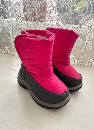 Теплі зимові термочобітки сноубутси mountain warehouse caribou, р. 24 (15см)в дуже хорошому стані.