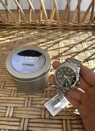 Наручний годинник чоловічий casio mtp-1375 сріблястий