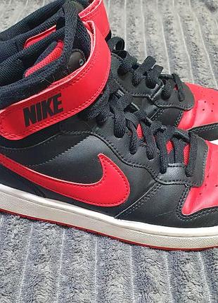 Кросівки nike високі чорно-червоні