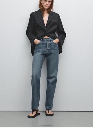 Джинси massimo dutti прямого крою з високою талією