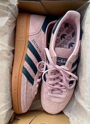 Кросівки жіночі adidas originals spezial рожеві замшеві
