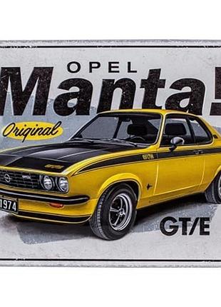 Плакат opel manta gt/e 30x40 nostalgic-art (23330)