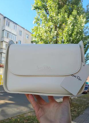 Клатч женский lucherino белая через плечо кроссбоди сумка женская
