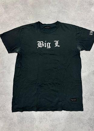 Футболка raised by wolves «big l rip 1999» hip-hop rap tee