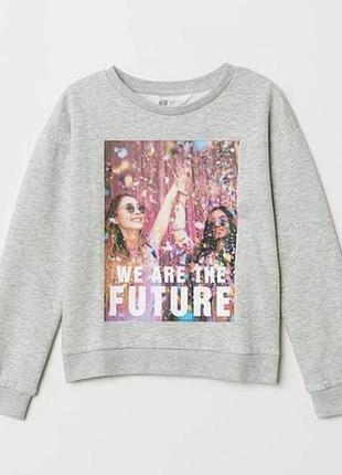 Англія.h&m. толстовка з паєтками.