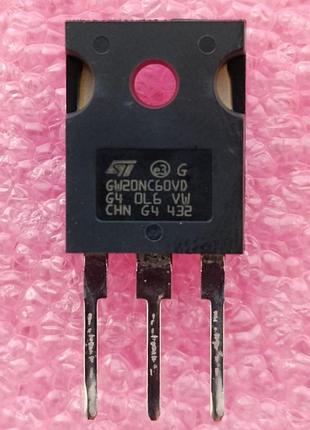 Транзистор stgw20nc60vd stgw20nc60vd$51 gw20nc60vd to-247 600v 30a igbt