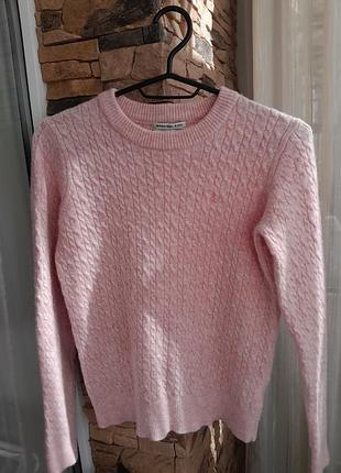 Светр жіночий jack wills merino wool blend рожевий розмір s