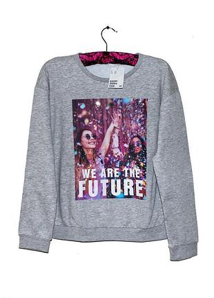 Англия.h&amp;m. толстовка с пайетками. 3
