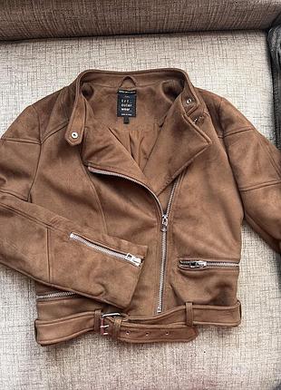 Куртка косуха екозамш рижа розмір м zara