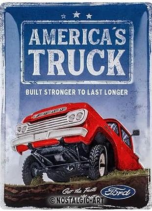Плакат 30x40 ford america truck nostalgic-art (23320)