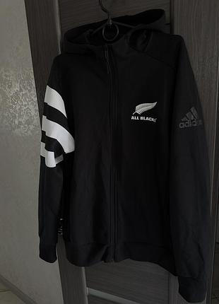 Чоловіча спортивна кофта adidas all blacks чорна