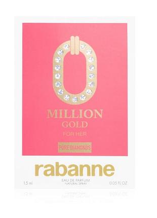 Rabanne million gold for her pure diamonds парфюмированная вода пробник