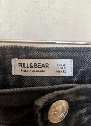Джинси жіночі pull&bear мом рвані чорні 4