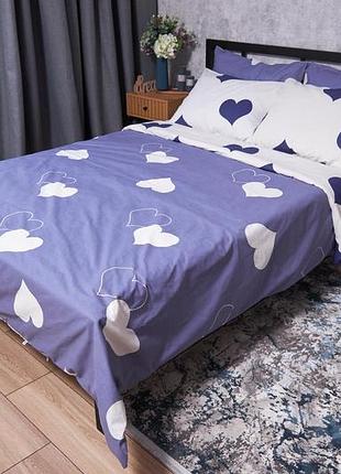 Комплект постільної білизни moon&star бязь gold люкс royal blue дитячий 110х140 наволочки 2х50х50