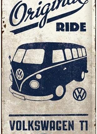 Плакат 25 x 50 см. vw bulli - the or nostalgic-art (27017)