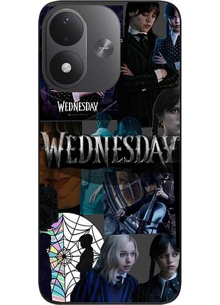 Чехол силиконовый epik для xiaomi redmi note 17 4g / 5g с рисунком wednesday тайна