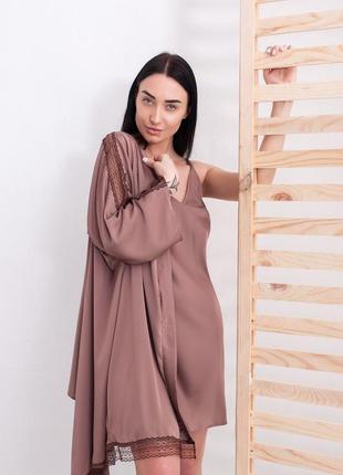 Піжама халат нічнушка комбінація пижама комбинация2 фото