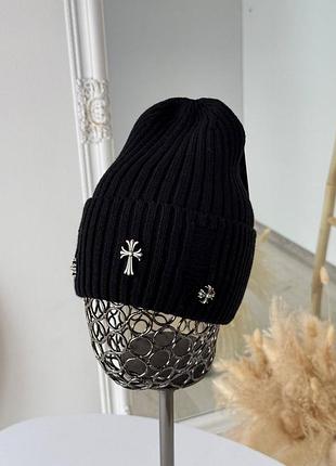 Шапка chrome hearts демісезон лопатка невисока